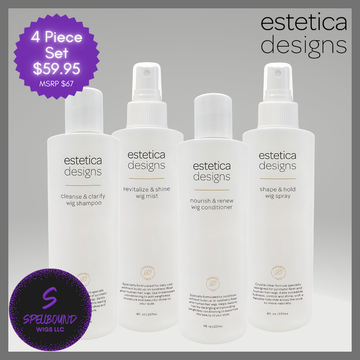 4 Piece Care Kit for Synthetic Fiber and Human Hair - by Estetica Designs