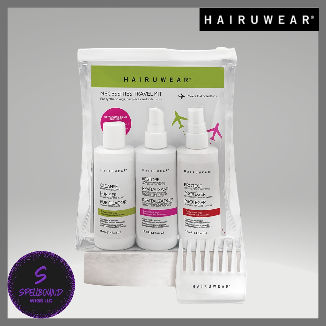 4 Piece Necessities Travel Kit by HairUWear