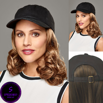 Curly Hat Black - Hair Accents, Toppers, and Hairpieces Collection by Henry Margu